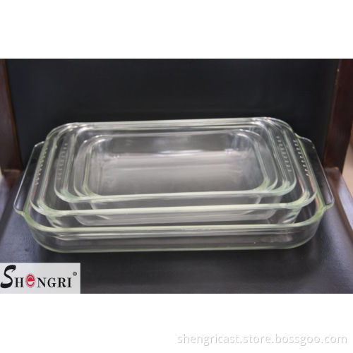 rectangular pyrex glass serving baking pans